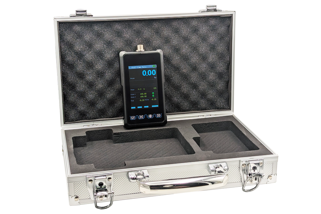 EHOB Handheld EPE – Gerät im geöffneten Transportkoffer mit Schaumeinlage, eigenes Foto von octogon