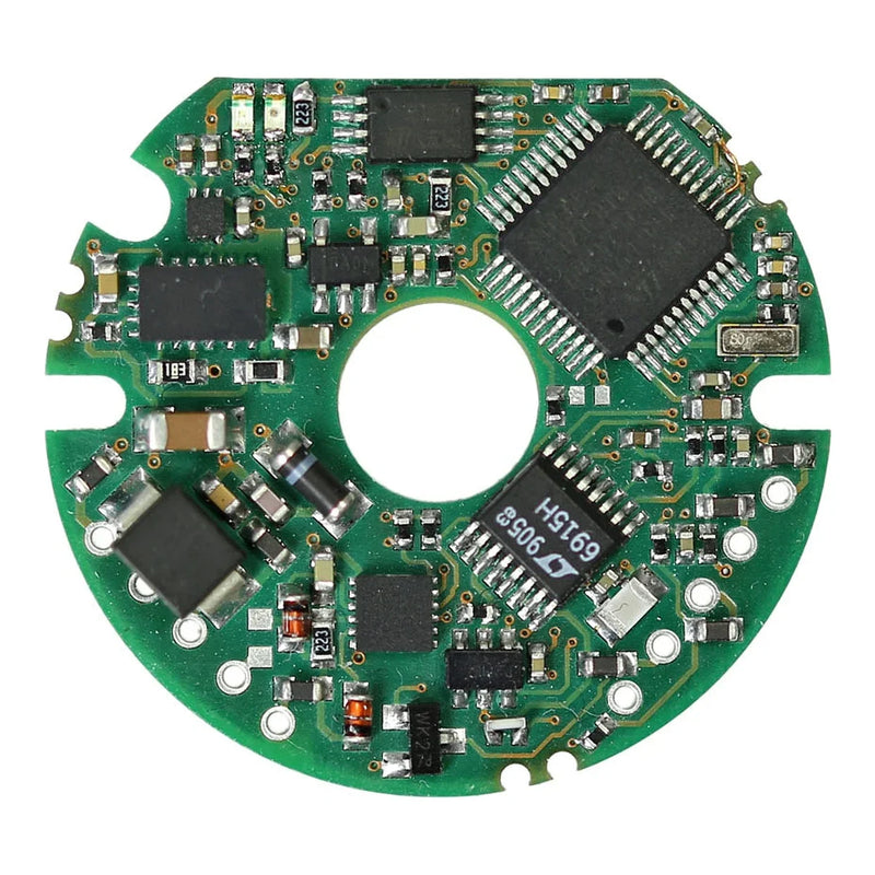 EOMD IO-Link-Messumformer – Produktansicht der runden OEM-Platine