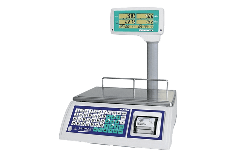 EWLE_L-BILPSTA Waage mit Säulenanzeige und integriertem Thermodrucker
