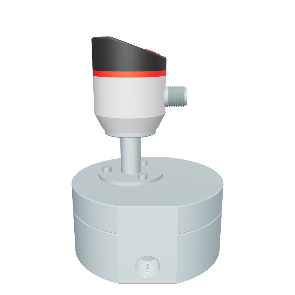 3D-Modell QZKA Zahnrad-Durchflussmesser mit Farbdisplay zum Drehen und Zoomen