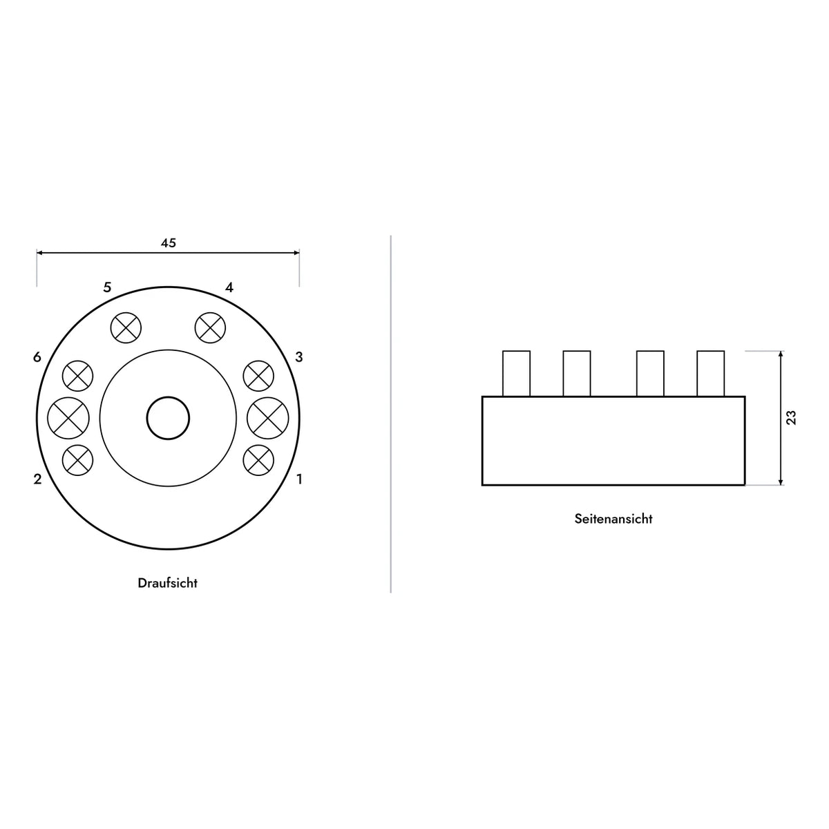 EKMG IO-Link Temperaturtransmitter – Abmessungen