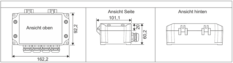 ESMC_SMM-HD-SIL1 Maßzeichnung DMS - Brücken - Messverstärker SIL1 / PL c